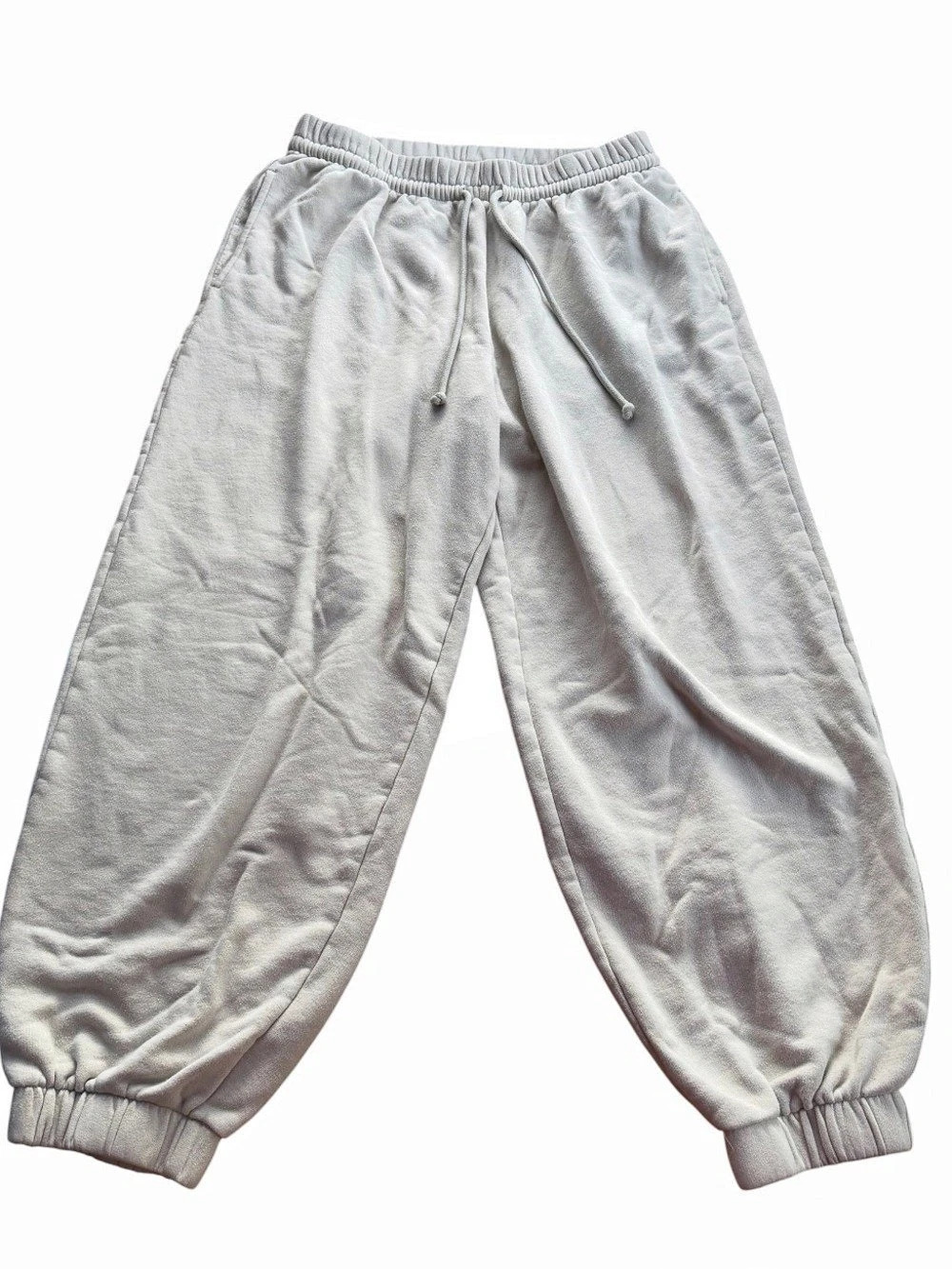 Wild Fable Women’s Medium Beige High Rise Cuffed Jogger Sweatpants Drawstring